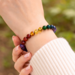 7 Chakra Natural Stone Bracelet (8 mm Beads) - Image 3