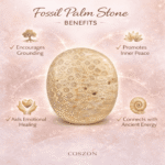 Fossil palm stone for grounded and mindful living