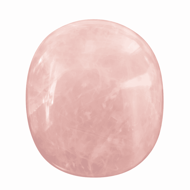 Natural rose quartz palm stone by Coszon