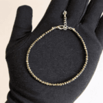 COSZON Natural Pyrite Crystal Anklet for Women - Image 3