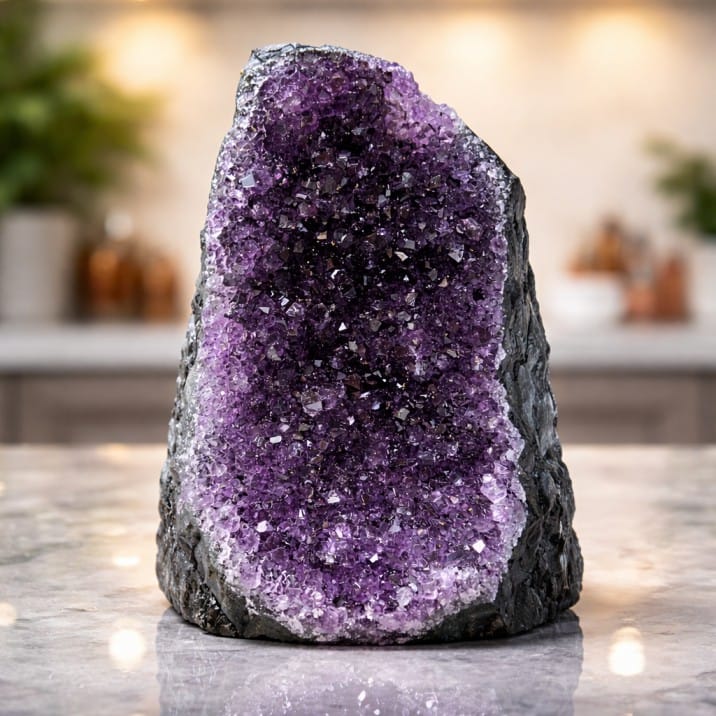 Natural Amethyst Crystal Cluster